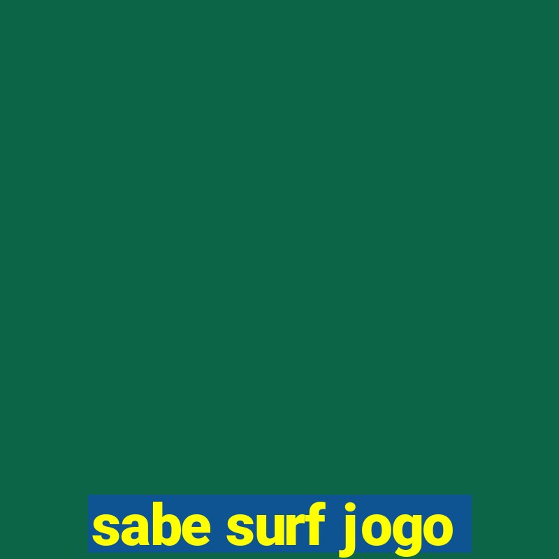 sabe surf jogo