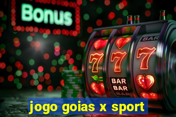 jogo goias x sport