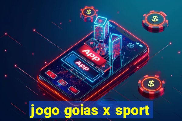 jogo goias x sport