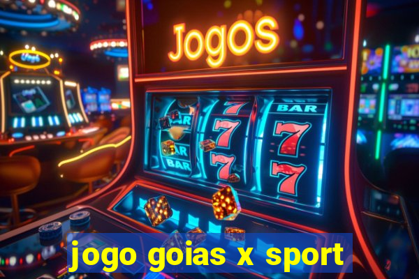 jogo goias x sport