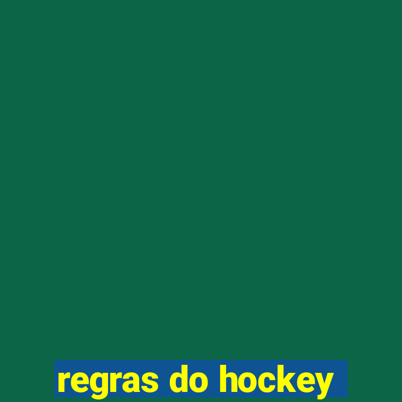 regras do hockey