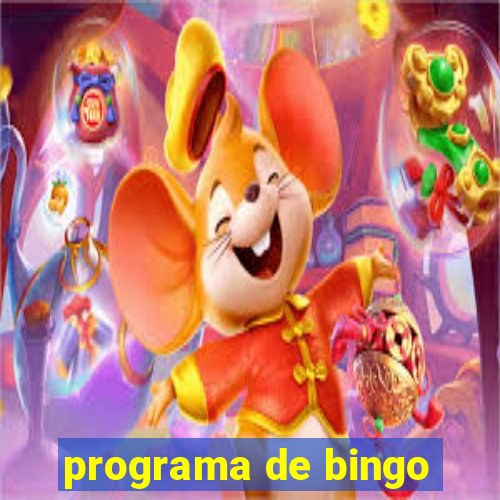 programa de bingo