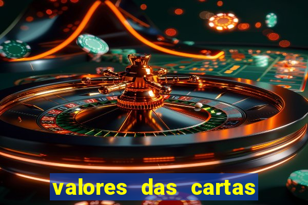 valores das cartas no 21