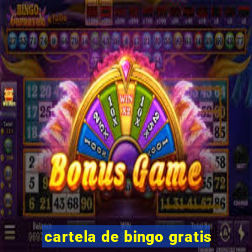 cartela de bingo gratis