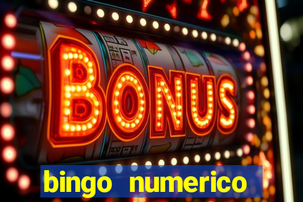 bingo numerico educa??o infantil