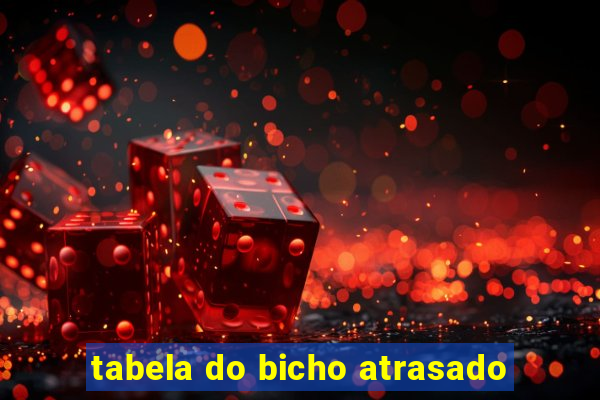 tabela do bicho atrasado