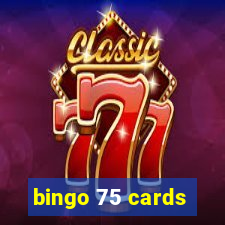 bingo 75 cards