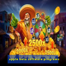 apple beta software programs