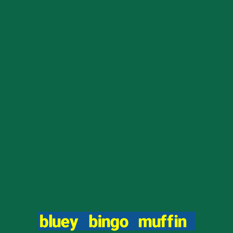 bluey bingo muffin and socks