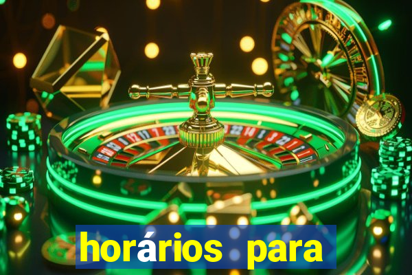 horários para jogar fortune tiger