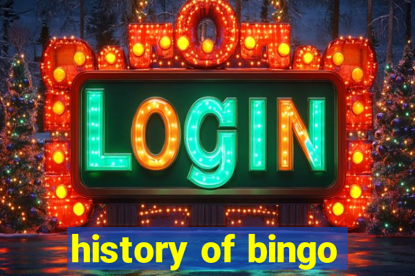 history of bingo