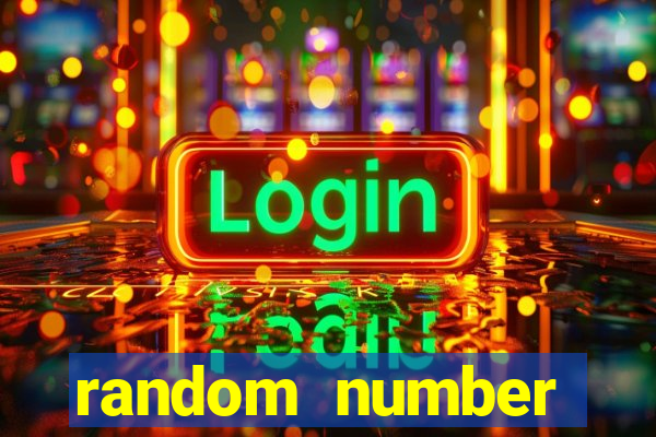 random number generator slot machine