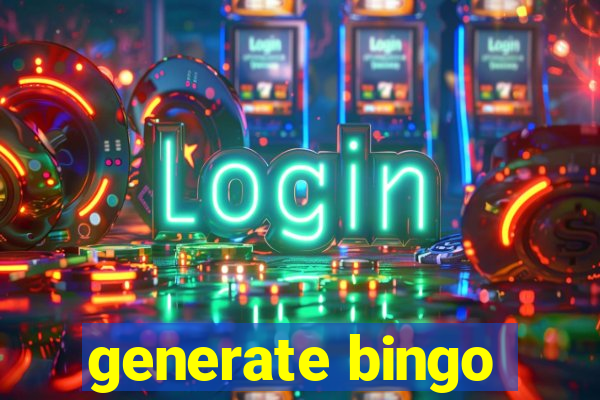 generate bingo