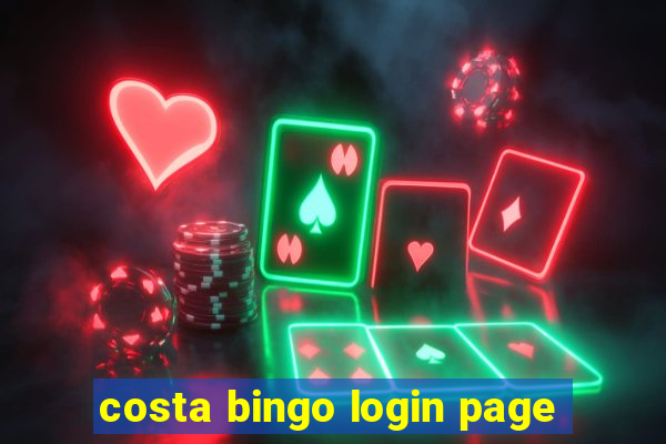 costa bingo login page