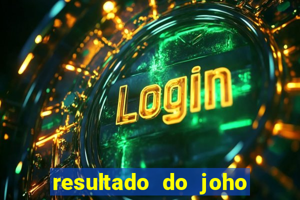 resultado do joho do bicho