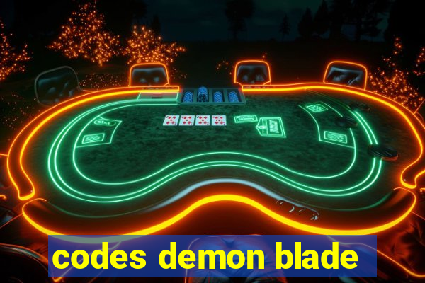 codes demon blade