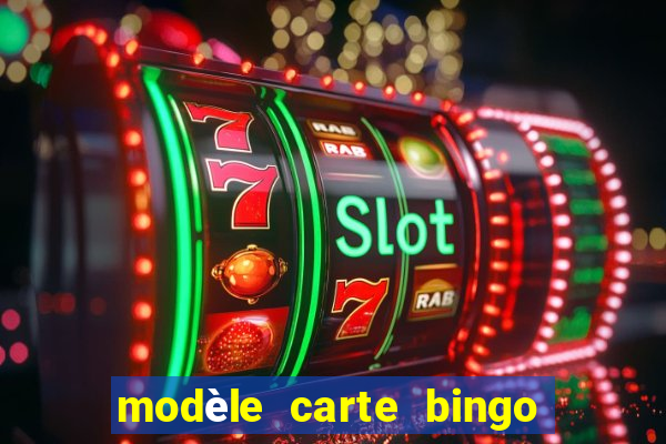 modèle carte bingo quarantaine gratuit