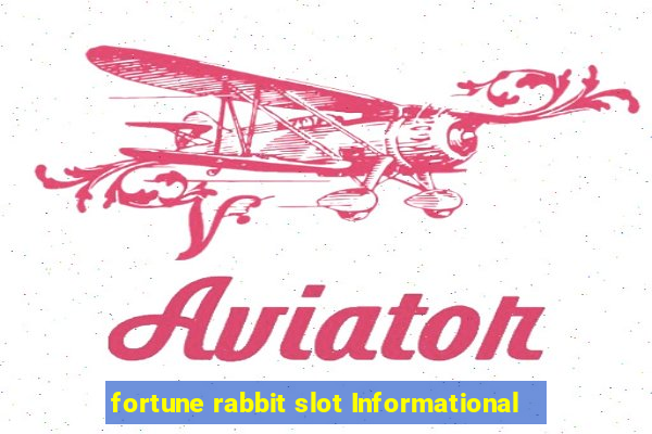 fortune rabbit slot Informational