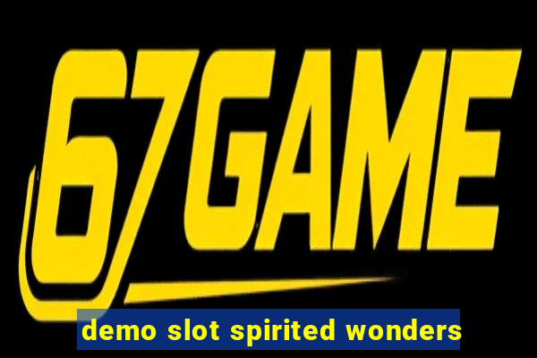 demo slot spirited wonders