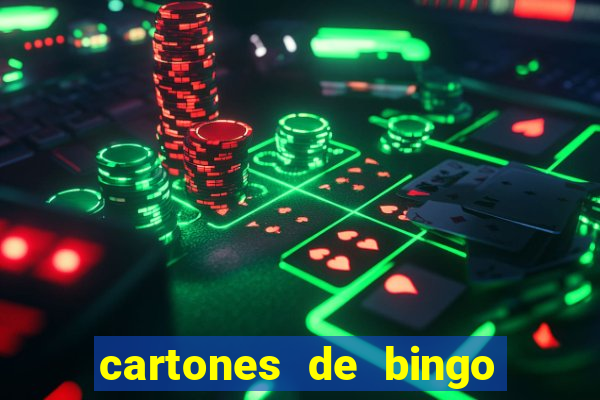 cartones de bingo para imprimir