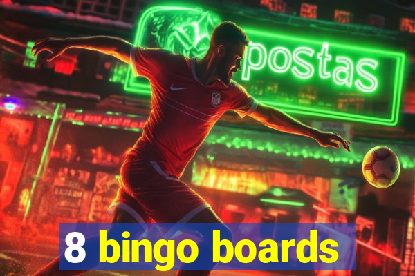 8 bingo boards