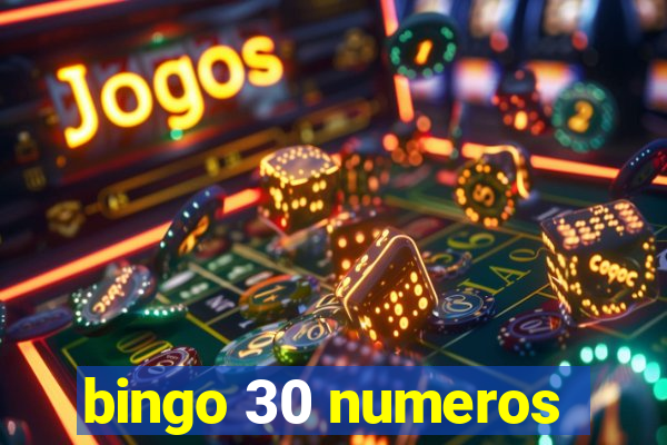 bingo 30 numeros