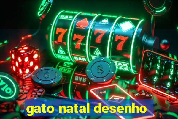 gato natal desenho