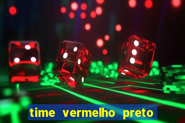 time vermelho preto e branco