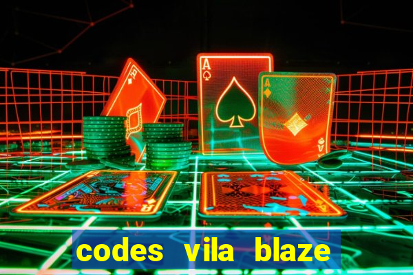 codes vila blaze shindo life