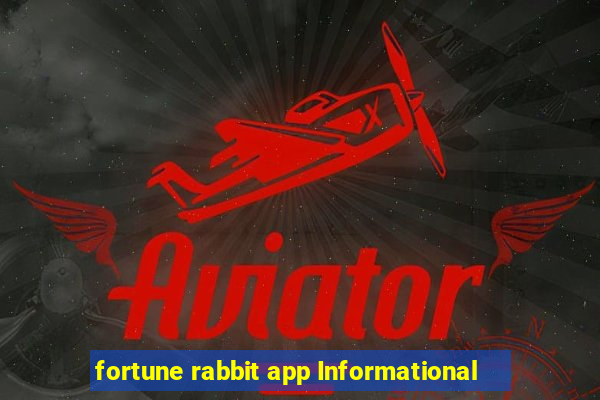 fortune rabbit app Informational