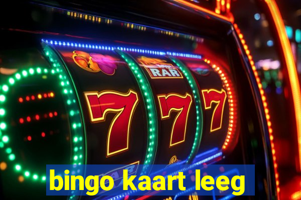 bingo kaart leeg