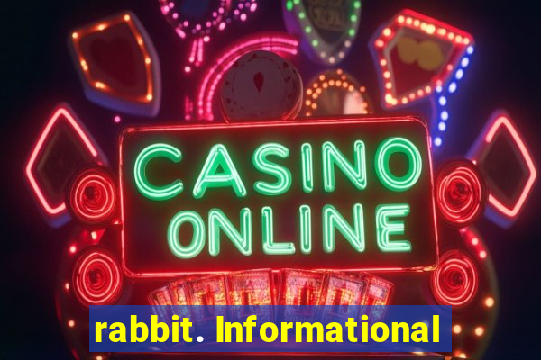 rabbit. Informational