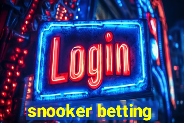 snooker betting