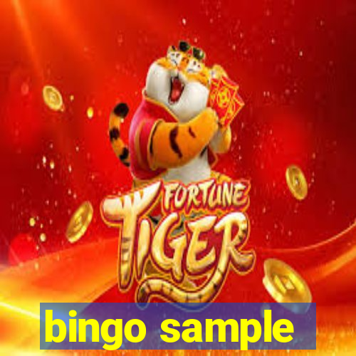 bingo sample