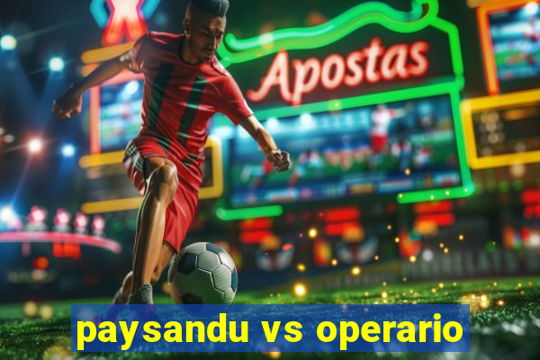 paysandu vs operario