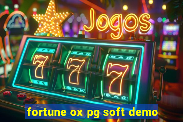 fortune ox pg soft demo