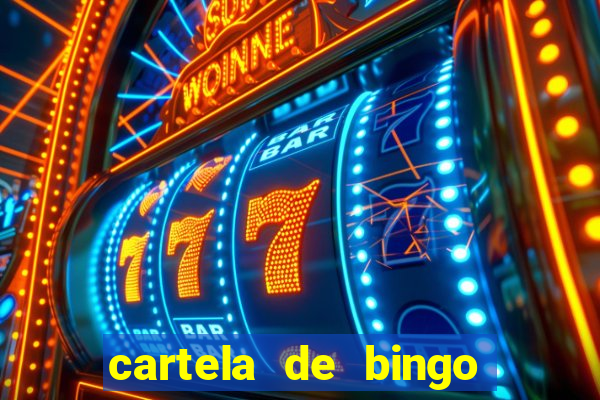 cartela de bingo da sorte