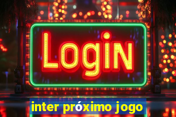 inter próximo jogo