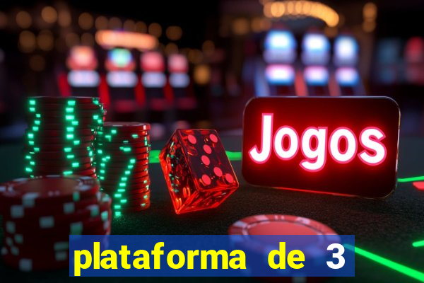 plataforma de 3 reais jogo