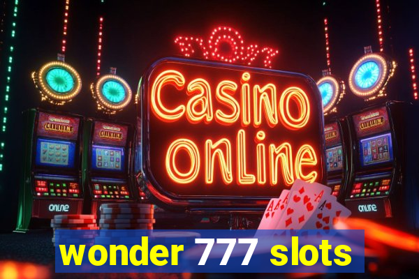 wonder 777 slots