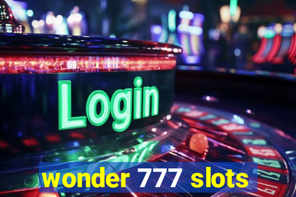 wonder 777 slots