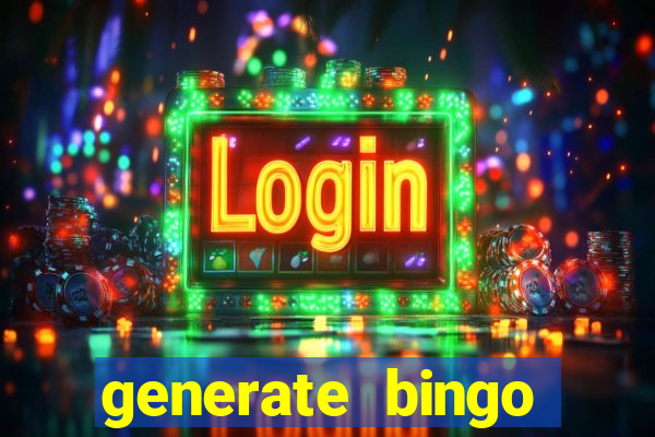 generate bingo cards with pictures