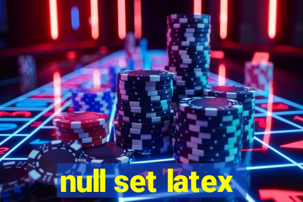 null set latex