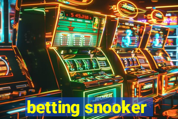 betting snooker