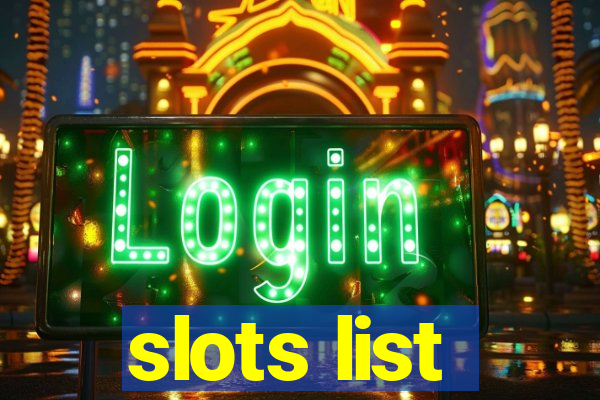 slots list