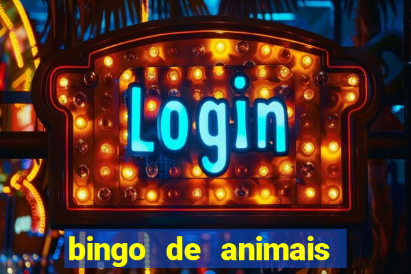 bingo de animais para educa??o infantil