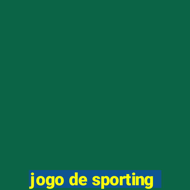 jogo de sporting