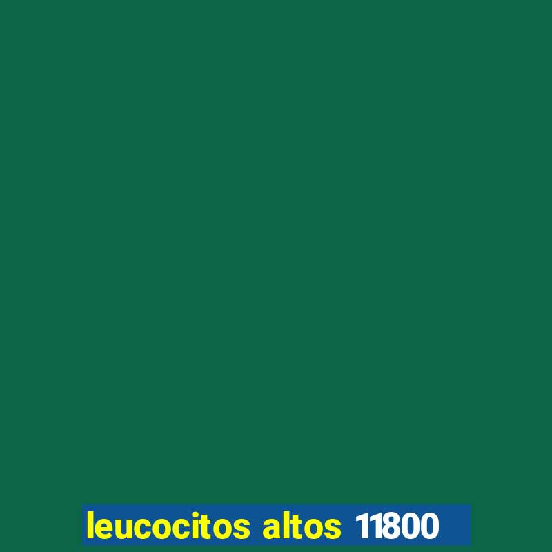 leucocitos altos 11800