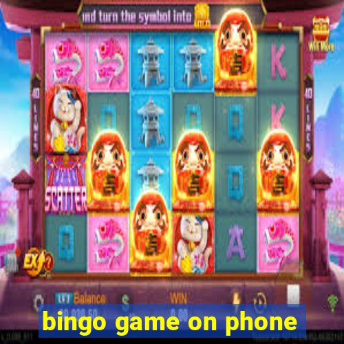 bingo game on phone