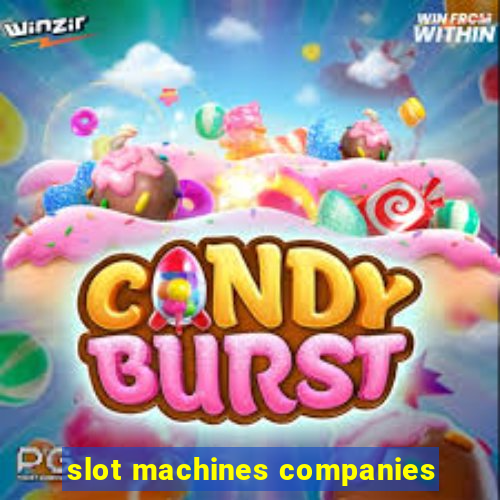 slot machines companies